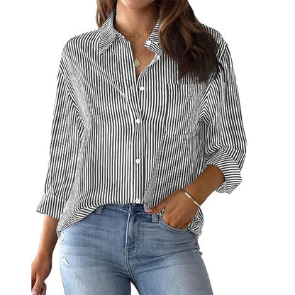 Streepjesstijl Blouse